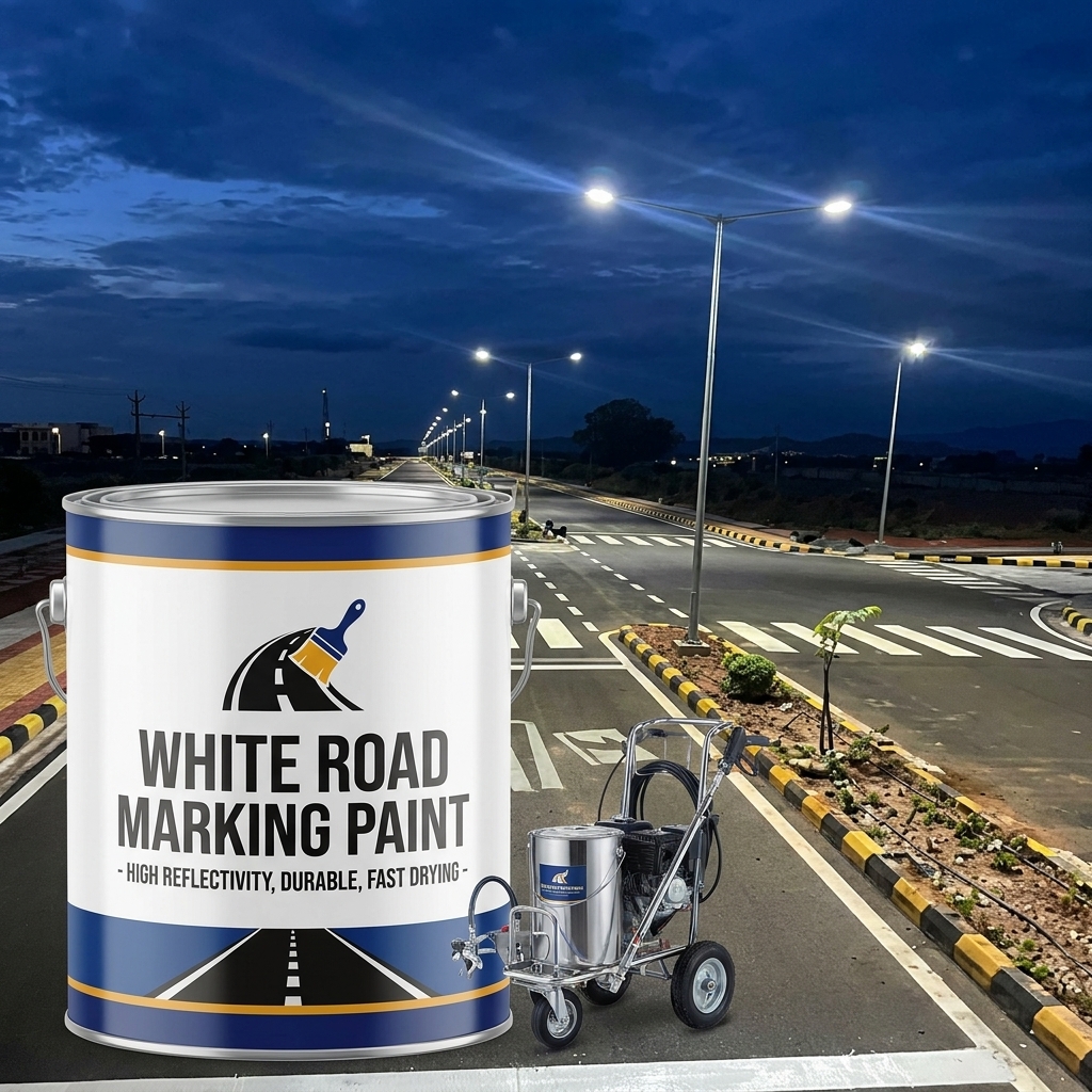 White Road Marking Paint - Image 3