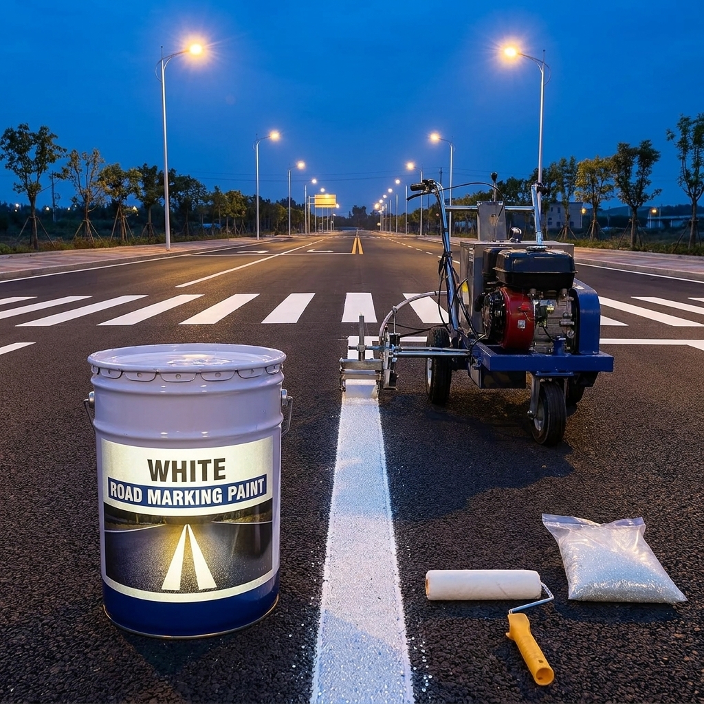 White Road Marking Paint - Image 4