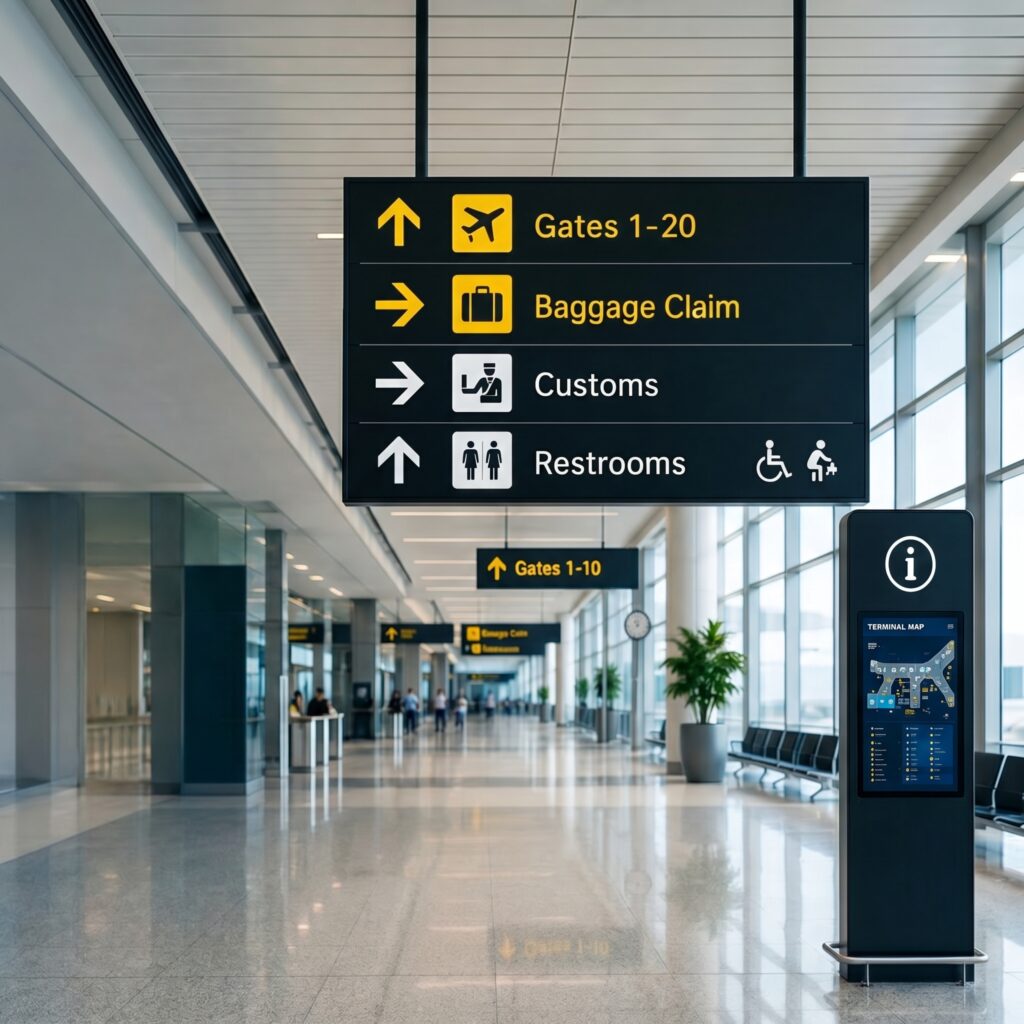 airport signage